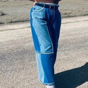 Shein patchwork jeans